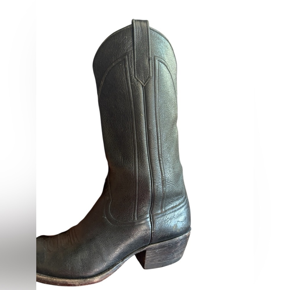 Rios of Mercedes Black Leather Western Heeled Boots - Picture 5 of 12